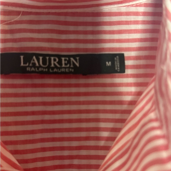 Ralph Lauren women’s red and white stripped logo dress | size medium | NWT - Picture 3 of 7